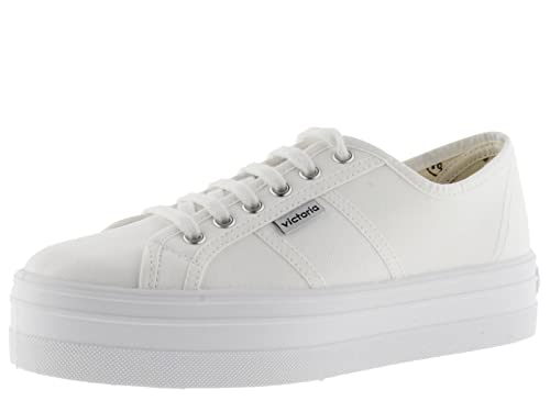 victoria Low-Top Barcelona Canvas & Plattform 109200 für Mädchen Blanco 28 von victoria