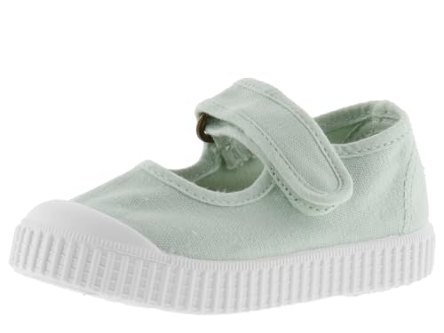 victoria Mary Janes Unisex 1915 Canvas Drec & Klettverschluss & Zehenverstärkung 136605 für Kinder Melon 23 von victoria