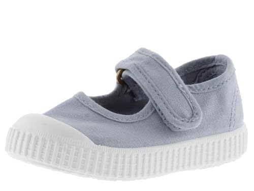victoria Mary Janes Unisex 1915 Canvas Drec & Klettverschluss & Zehenverstärkung 136605 für Kinder NUBE 25 von victoria