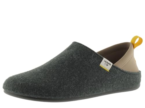 victoria Pantoffeln Unisex Norte Recycelter Filz & Neopren-Ferse 1081115 für Erwachsene KAKI 36 von victoria