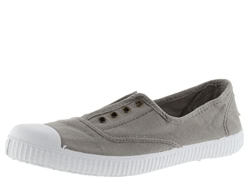 victoria Plimsoll 1915 GEFÄRBTES Canvas DREC & Gummiband GRIS 38 von victoria
