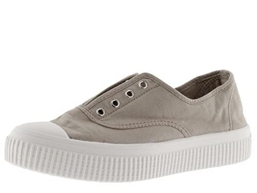 victoria Plimsoll 1915 RE-Edition GEFÄRBTES Canvas DREC & Gummiband BEIGE 36 von victoria