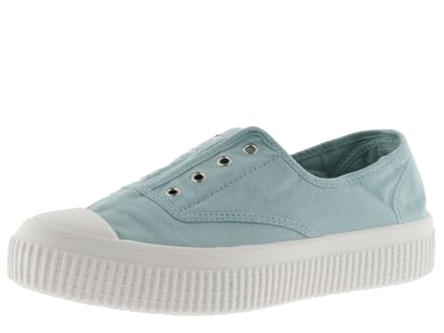 victoria Plimsoll 1915 RE-Edition GEFÄRBTES Canvas DREC & Gummiband MANZANA 37 von victoria