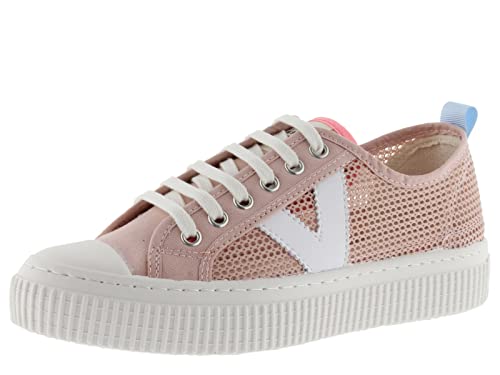 victoria Plimsoll 1915 Re-Edition Mesh & Kontrast-Logo & Zehenverstärkung 1176102 für Damen ROSA 37 von victoria