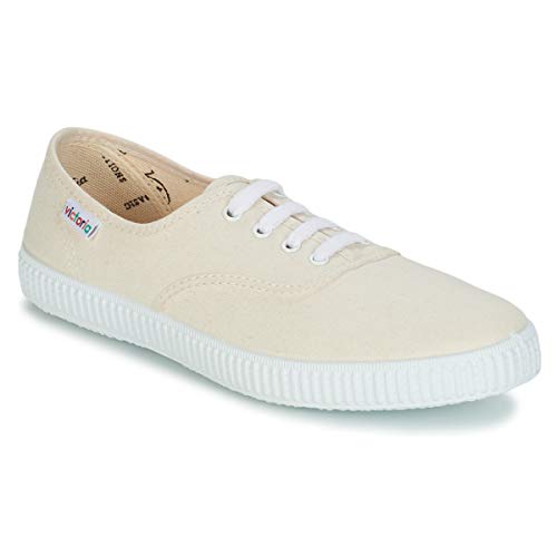 victoria Unisex 106613, 1915 Inglesa, lona Zapatilla Cordones Low-top, Beige, 37 EU von victoria