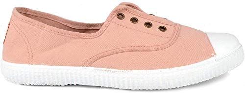 victoria Unisex 106623, 1915 Englisch Getönt Drec, Leinwand Pantoffel Elastisch Hausschuhe, Rosa Ballett von victoria