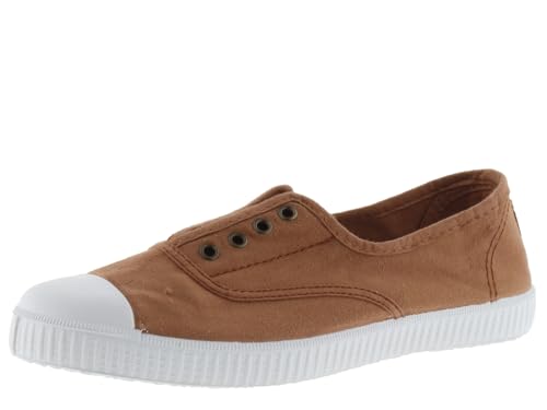 victoria Unisex 106623, 1915 Englisch Getönt Drec, Leinwand Pantoffel Elastisch Sneaker, Zimtfarben, 35 EU von victoria