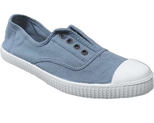 victoria Unisex 106623, 1915 Inglesa Tintada DREC, lona Zapatilla elástico Low-top, Azul Oscuro, 42 EU von victoria