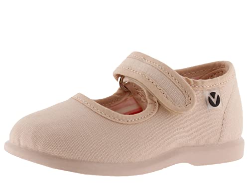 victoria Unisex – Baby Knöchelriemchen 102706-KIDS Mary Jane ALBA Canvas & Klettverschluss CUARZO 18 von victoria