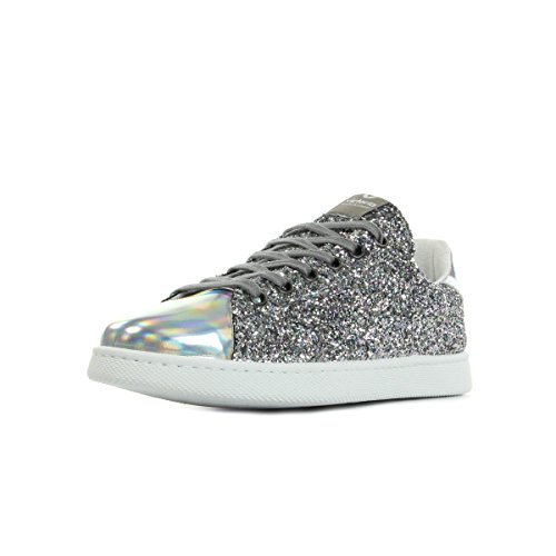 Victoria Herren Deportivo Basket Glitter Niedrige Sneaker, Plata Silber, 42 EU von victoria