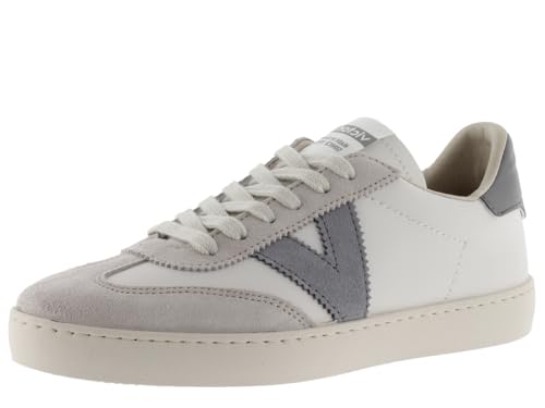 victoria Low-Top Unisex Berlin Ciclista Leder-Effekt & Farbige & Spaltleder Teile Im Kontrast 1126184 für Erwachsene GRIS 40 von victoria