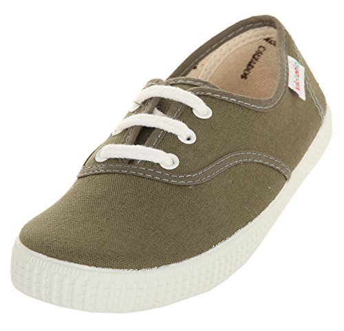 victoria 106613, 1915 Inglesa, lona Zapatilla Cordones Low-top, Kaki, 26 EU von victoria