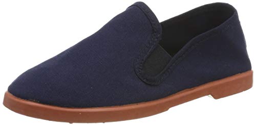 victoria Espadrilles Unisex Gong Fu Canvas & Seitliche Gummizug & Karamellfarbene Sohle 108019 für Kinder Marino 22 von victoria