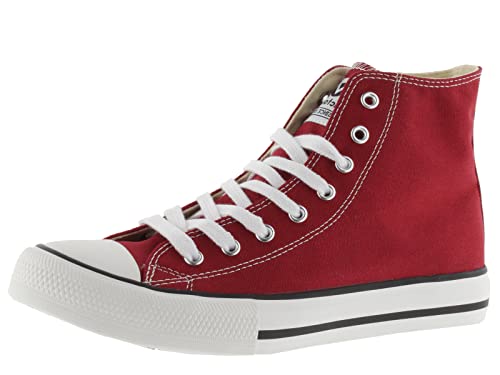 victoria Unisex High-Top Tribu Canvas & Gummi-Zehe 106500 für Kinder Carmin 29 von victoria