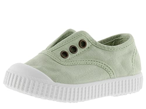 victoria Unisex – Kinder Plimsoll 106627-KIDS Plimsoll 1915 GEFÄRBTES Canvas DREC & Gummiband Wasabi 34 von victoria