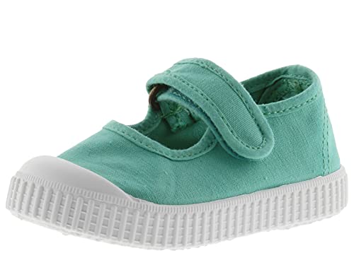 Victoria Jungen Unisex Kinder 1915 Mercedes Tira LONA Tintada Ballerinas, Karibik, 18 EU von victoria