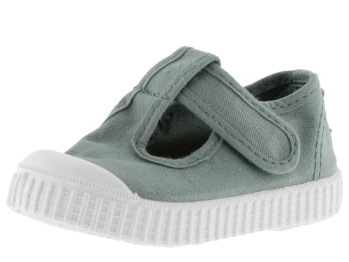 victoria Sandale 1915 GËFARBTES Canvas DREC & Klettverschluss Jade 24 von victoria