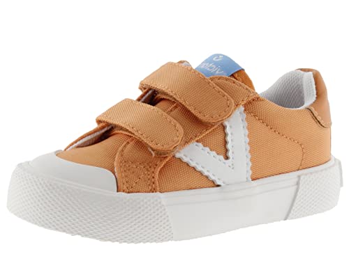 victoria Jungen Unisex Kinder 1065172, Stammesstreifen, Nylon, Hausschuhe mit Klettstreifen Sneaker, orange, 22 EU von victoria