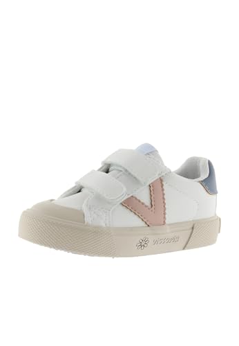 victoria Unisex – Kinder Low-top 1065179-KIDS Low-TOP TRIBU Lederoptik & Klettverschluss & Kontrast ROSA 32 von victoria