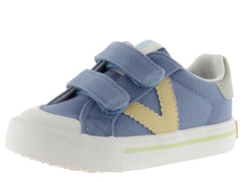 victoria Unisex – Kinder Low-top 1065189-KIDS Low-TOP TRIBU Canvas & Kontrast & Klettverschluss Jeans 33 von victoria