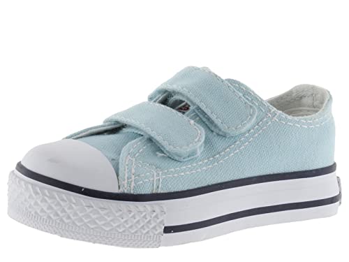 victoria Unisex Low-Top Tribu Canvas & Gummi-Zehe & Klettverschlüsse 106555 für Kinder Celeste 26 von victoria