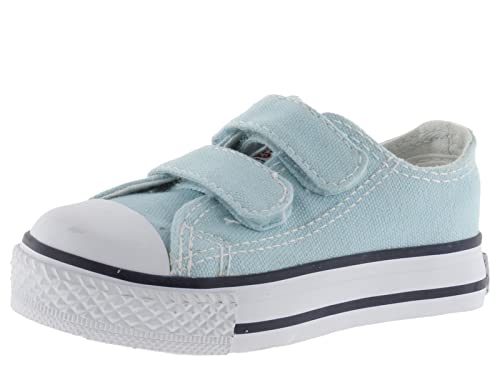 victoria Unisex – Kinder Low-top 106555-KIDS Low-TOP TRIBU Canvas & Klettverschluss Celeste 28 von victoria