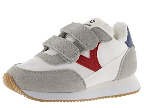 victoria Low-Top Unisex Astro Kids Nylon & Kontrast-Teile & Klettverschlüsse 1137100 für Kinder Rojo 34 von victoria