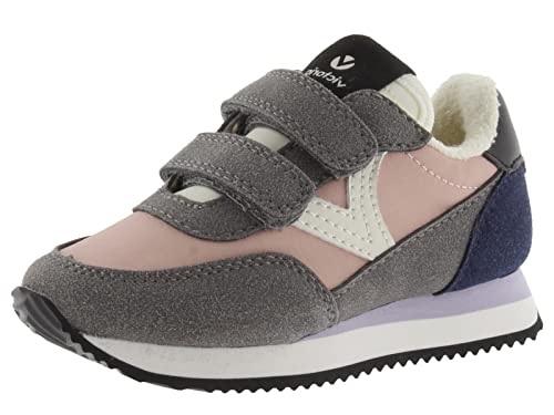 victoria Low-Top Unisex Astro Kids Nylon & MehrFarbige Teile & Klettverschlüsse 1137102 für Kinder Nude 33 von victoria