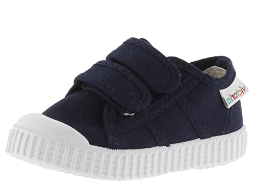 victoria Unisex – Kinder Low-top 136606-KIDS Low-TOP 1915 Canvas & Klettverschluss Marino 24 von victoria