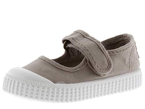 victoria Unisex – Kinder Mary Jane 136605-KIDS Mary Jane 1915 GËFARBTES Canvas DREC & Klettverschluss BEIGE 27 von victoria