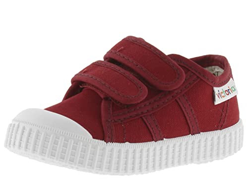 victoria Unisex – Kinder Low-top 136606-KIDS Low-TOP 1915 Canvas & Klettverschluss Carmin 25 von victoria