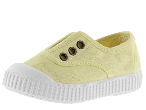 victoria Unisex – Kinder Plimsoll 106627-KIDS Plimsoll 1915 GEFÄRBTES Canvas DREC & Gummiband Banana 19 von victoria