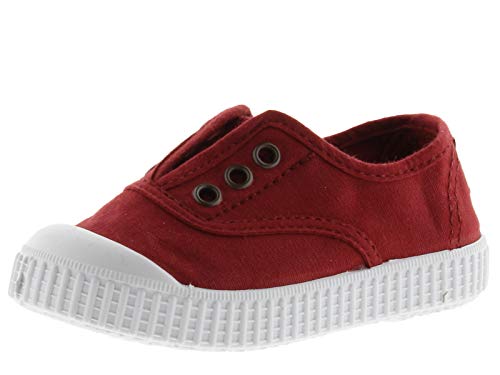 victoria Unisex – Kinder Plimsoll 106627-KIDS Plimsoll 1915 GEFÄRBTES Canvas DREC & Gummiband Rojo 30 von victoria