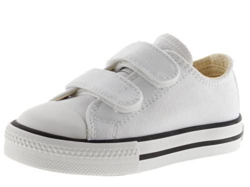 victoria Unisex Low-Top Tribu Canvas & Gummi-Zehe & Klettverschlüsse 106555 für Kinder Blanco 23 von victoria