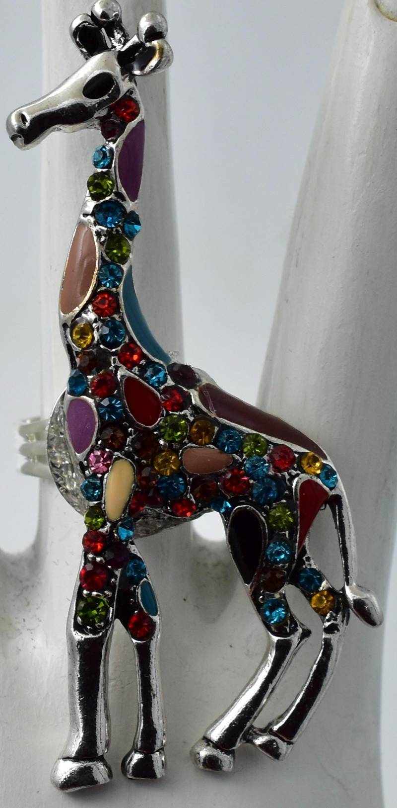Giraffe Ring, Multicolor Strass Tier Schmuck, Einstellbar von victoriascharms