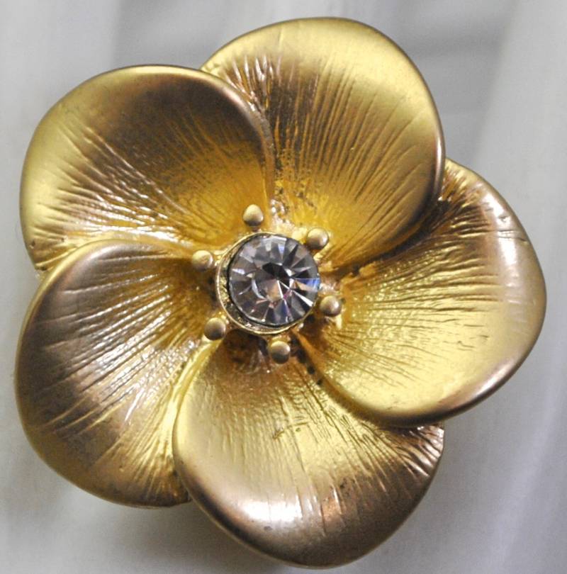 Gold Blumen-Ring-Geschenk Für Sie Hochzeits-Schmucksachen Justierbarer Ring von victoriascharms