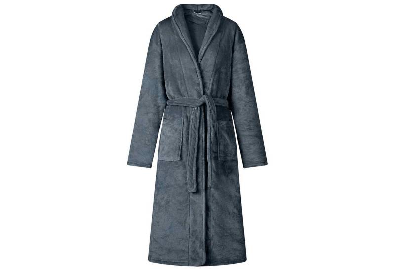 vidaXL Damenbademantel Bademantel ohne Kapuze Marineblau xxl Flanell, 100% Baumwolle von vidaXL