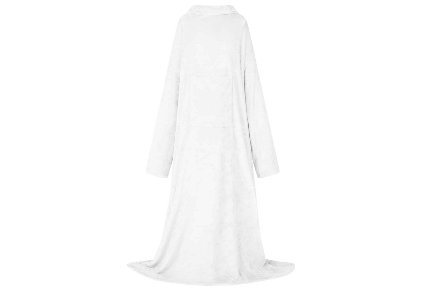 vidaXL Damenbademantel Decken-Hoodie Weiß Flanell, 100% Baumwolle von vidaXL