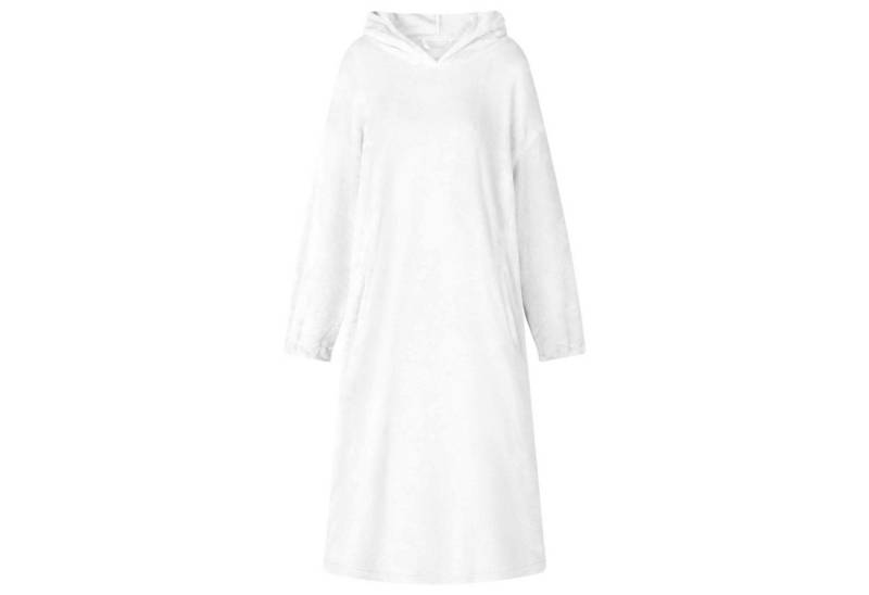 vidaXL Damenbademantel Decken-Hoodie Weiß M Flanell, 100% Baumwolle von vidaXL