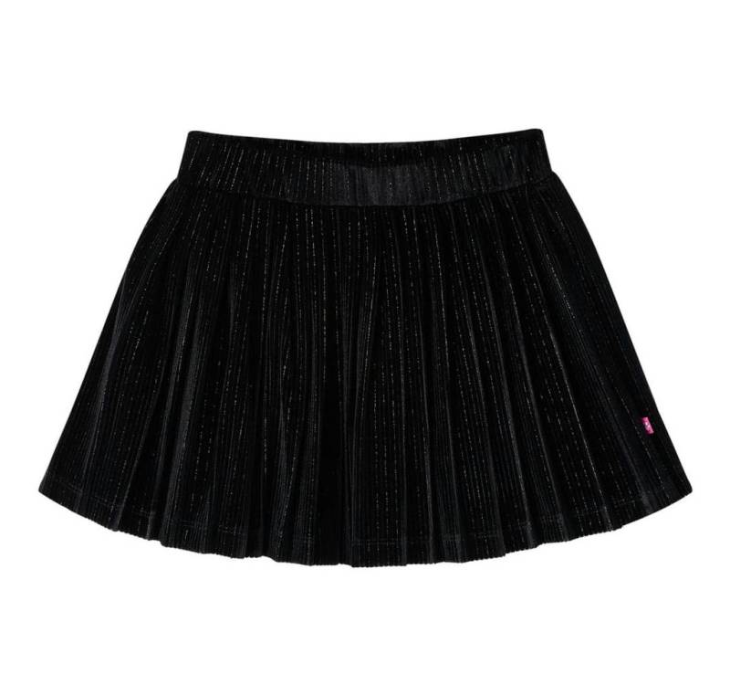 vidaXL Faltenrock Kinder-Faltenrock mit Lurex Schwarz 116 von vidaXL