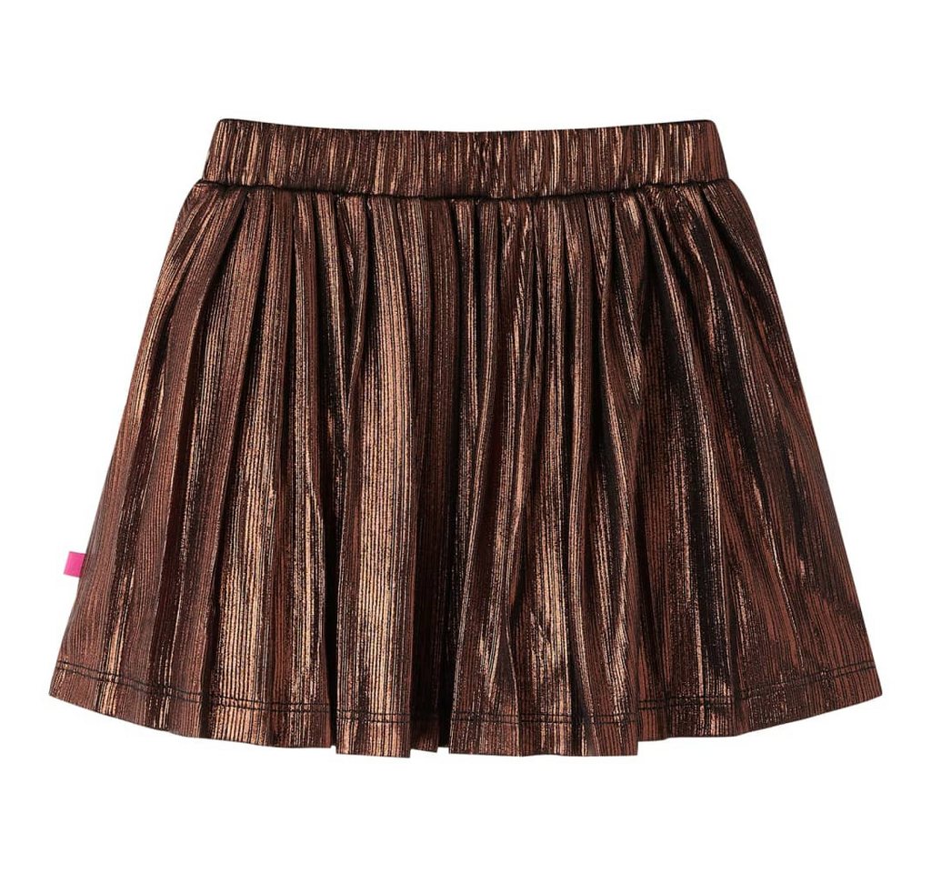 vidaXL Faltenrock Kinderrock mit Glitzer Cognac 104 von vidaXL