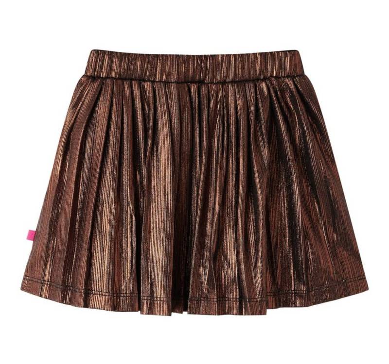vidaXL Faltenrock Kinderrock mit Glitzer Cognac 116 von vidaXL