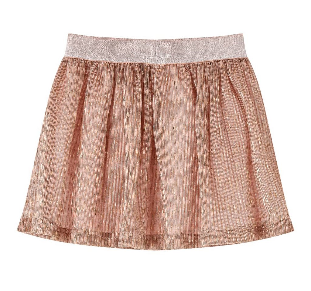 vidaXL Faltenrock Kinderrock mit Glitzer Zartrosa 92 von vidaXL