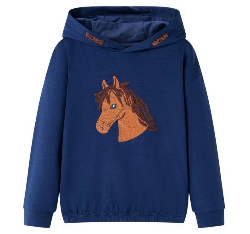 vidaXL Kapuzenpullover Kinder-Kapuzenpullover Marineblau 104 von vidaXL