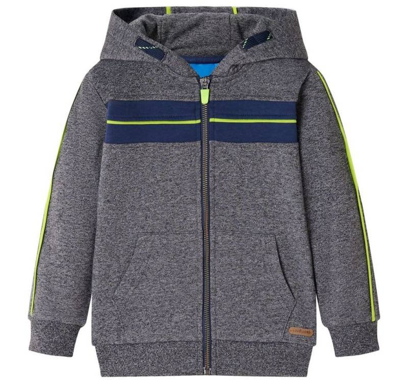 vidaXL Kapuzenpullover Kinder-Kapuzenpullover mit Reißverschluss Grau Melange 116 von vidaXL
