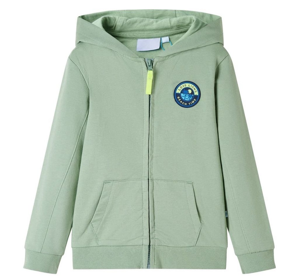 vidaXL Kapuzenpullover Kinder-Kapuzenpullover mit Reißverschluss Helles Khaki 104 von vidaXL