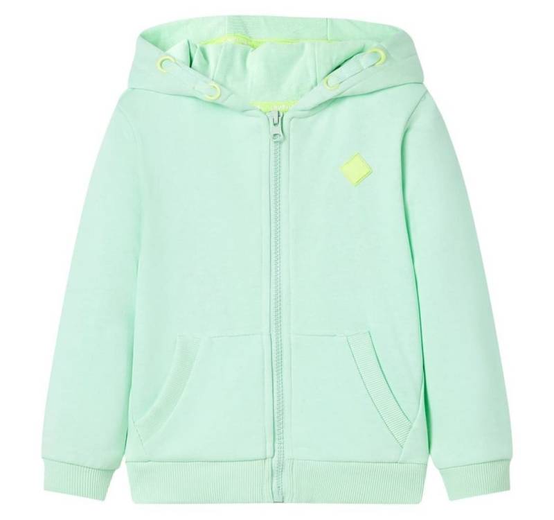 vidaXL Kapuzenpullover Kinder-Kapuzenpullover mit Reißverschluss Hellgrün 104 von vidaXL