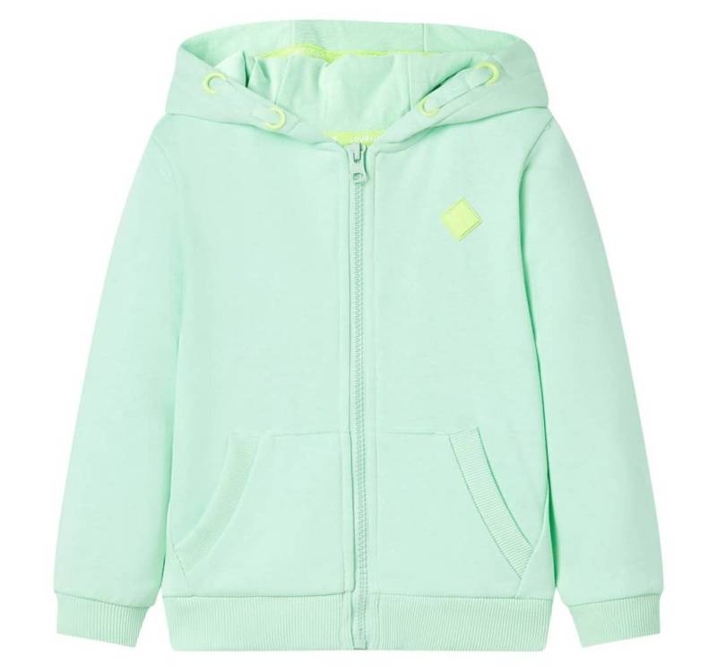 vidaXL Kapuzenpullover Kinder-Kapuzenpullover mit Reißverschluss Hellgrün 128 von vidaXL