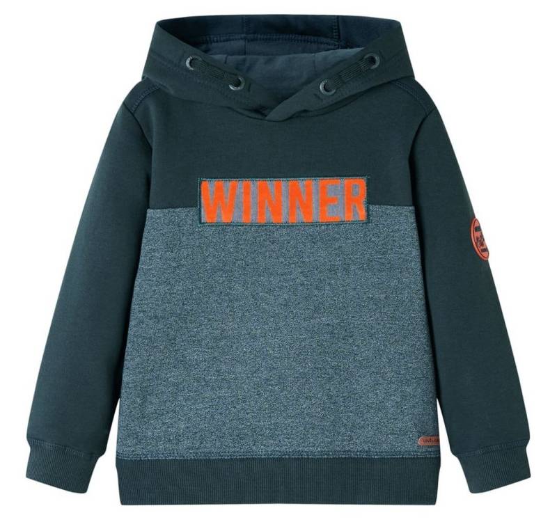 vidaXL Kapuzenpullover Kinder-Kapuzenpullover Dunkelgrün 104 von vidaXL