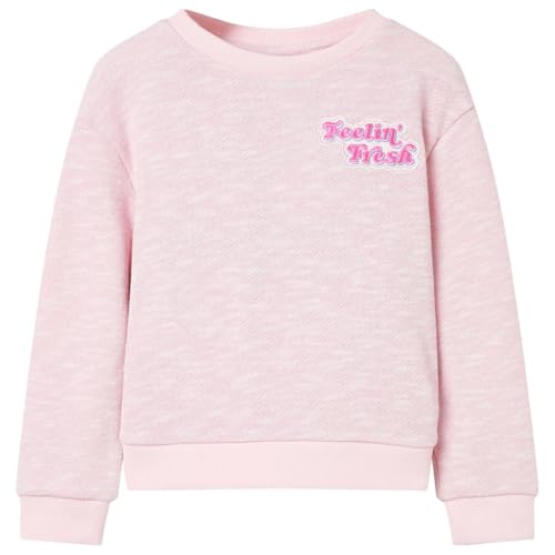 vidaXL Kinder Sweatshirt Pullover Pulli Langarmshirt Rundhalsausschnitt Helllila 140 von vidaXL